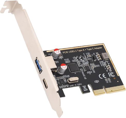 PCIe to USB 3.1 Expansion Card, High Speed 10Gbps Data Transfer Card with ASM1142 Chip, USB 3.0 and Type C .1 Interfaces Expansion, Compatible with OS X, for Desktop Computer in Kuwait