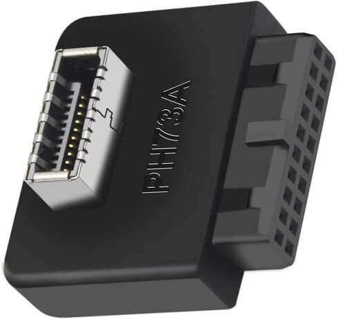 USB3.0 19/20P to TypeE Adapter Internal Vertical Front Panel Adapter Type C Insert Port Converters Plug for Computer in Kuwait