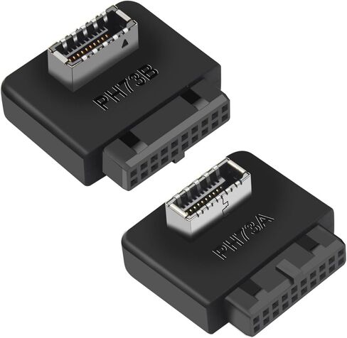 USB3.0 19/20P to TypeE Adapter Internal Vertical Front Panel Adapter Type C Insert Port Converters Plug for Computer in Kuwait