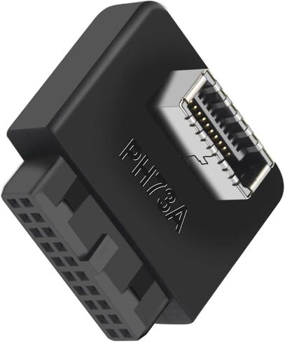 USB3.0 19/20P to TypeE Adapter Internal Vertical Front Panel Adapter Type C Insert Port Converters Plug for Computer in Kuwait