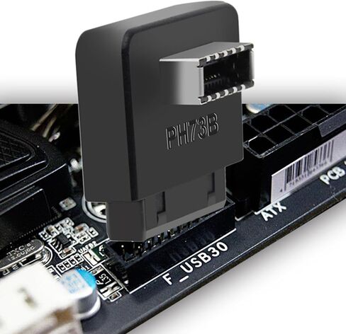 USB3.0 19/20P to TypeE Adapter Internal Vertical Front Panel Adapter Type C Insert Port Converters Plug for Computer in Kuwait