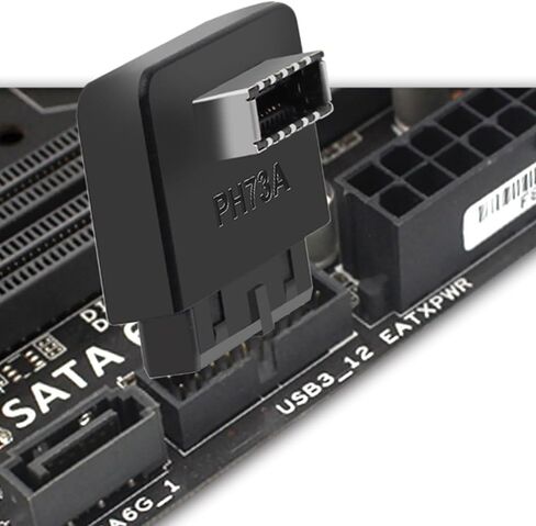 USB3.0 19/20P to TypeE Adapter Internal Vertical Front Panel Adapter Type C Insert Port Converters Plug for Computer in Kuwait