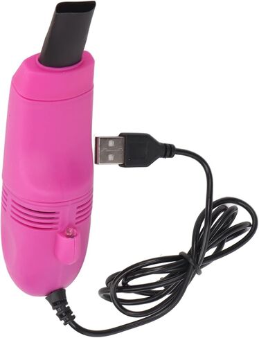 Mini Keyboard Cleaner, Stable Current Mini Computer Vacuum USB Handheld for Crumb (Rose Red) in Kuwait