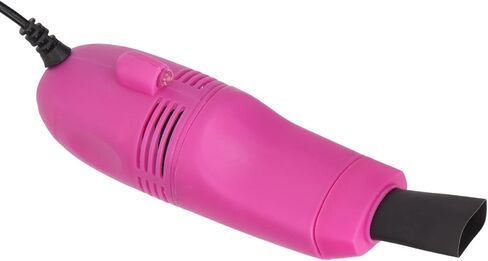 Mini Keyboard Cleaner, Stable Current Mini Computer Vacuum USB Handheld for Crumb (Rose Red) in Kuwait