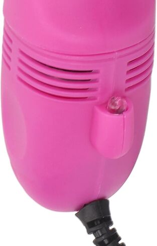 Mini Keyboard Cleaner, Stable Current Mini Computer Vacuum USB Handheld for Crumb (Rose Red) in Kuwait