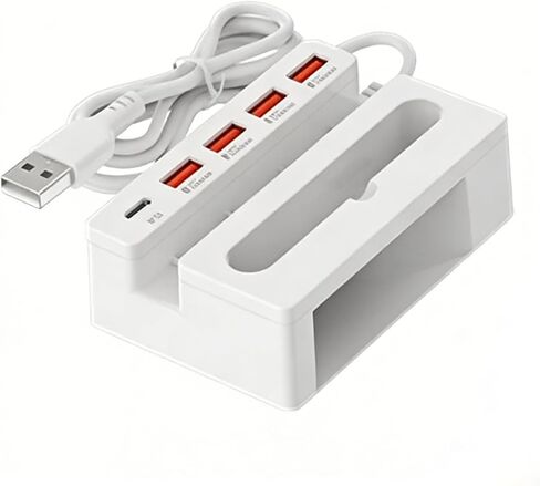 1Pcs 5-Port USB Hub Multi Port Expander Adapter, USB Splitter Converter for Laptop PC Computer Desktop, Box Packed in Kuwait