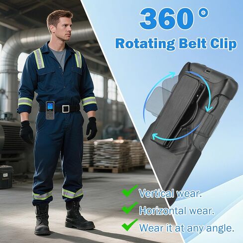 Phone Holster Case for Cisco 8821/8821-EX | 360° Rotating Belt Clip, No-Removal Access, Durable for Healthcare/IT/Retail/Industrial Workers in Saudi Arabia