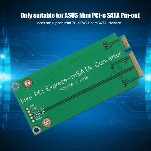 بطاقة محول mSATA إلى SATAs Mini PCIe - لجهاز ASUS Eee PC 900/901/900A/1000، محول SSD 30x50 مم، ترقية الكمبيوتر المحمول التوصيل والتشغيل in Kuwait
