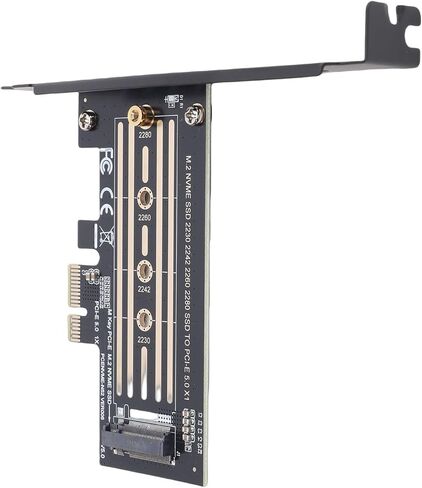 NVMe PCIe Adapter, M.2 to PCIe X4 5.0 Expansion Card, 32Gbps High Speed SSD Adapter with 2280 2260 Support, Ideal for PC Upgrades & Gaming Workstation Builds in Kuwait