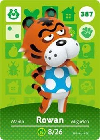 Rowan - Nintendo Animal Crossing Happy Home Designer Series 4 Amiibo Card - 387 in Kuwait