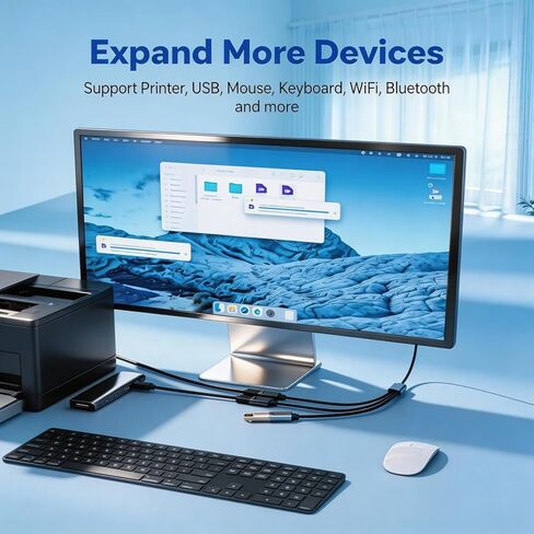 【3 في 1】 محول مقسم USB C Hub من النوع C مع نقل بيانات OTG عالي السرعة لقاعدة إرساء قارئ بطاقة محرك الفلاش المتوافقة مع iPhone 15/16/17 Pro Max MacBook Samsung Android الكمبيوتر المحمول in Kuwait