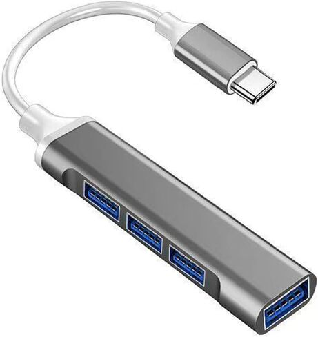 4-Port USB C Hub with USB 3.0/2.0, Multi-Port Type C Hub,Aluminum USB C Multiport Adapter for PC/Laptop/Keyboard/Mouse/Xbox/PS5/Flash Drive/Printer and More Devices in Kuwait