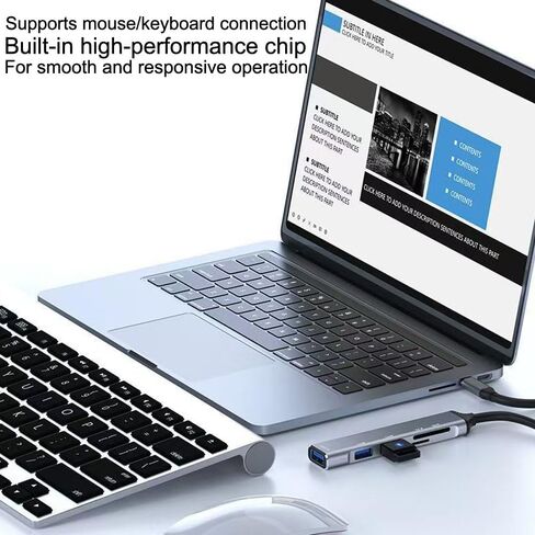 4-Port USB C Hub with USB 3.0/2.0, Multi-Port Type C Hub,Aluminum USB C Multiport Adapter for PC/Laptop/Keyboard/Mouse/Xbox/PS5/Flash Drive/Printer and More Devices in Kuwait