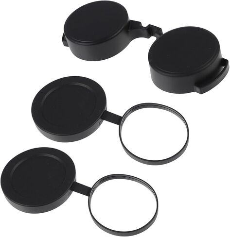 Vaguelly 3 Pcs Rubber Objective Lens Caps and Eyepiece Covers for Binoculars and Monoculars, Protective Telescope Accessories Compatible with Compact and Standard Scopes, Black in Kuwait