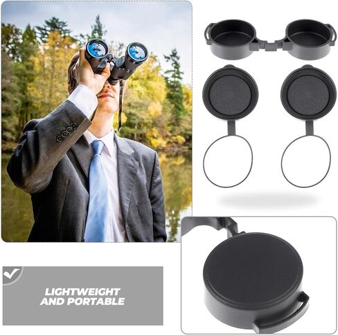 NUOBESTY 3 Pcs Rubber Telescope Eyepiece and Objective Lens Covers Protective Caps Replacement for Binoculars and Scopes Accessories in Kuwait