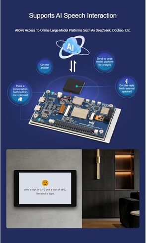 waveshare ESP32-P4-WIFI6 4.3inch LCD Development Board,480×800 Resolution 5-Point Capacitive Touch Display,Based on ESP32-P4 and ESP32-C6,Supports AI Speech Interaction in Kuwait