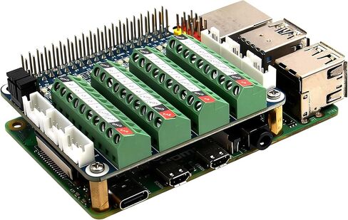 GPIO Terminal Block Breakout Board HAT with LED for Raspberry Pi 5/4B/3B+/3B/Pi Zero W/Zero 2 W in Kuwait