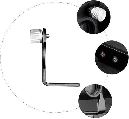 Holibanna Universal L-Type Tripod Adapter for Binoculars Metal Mount Bracket for Telescope and Binocular Tripod Compatible with Roof Outdoor Birdwatching and Hiking Accessory in Kuwait
