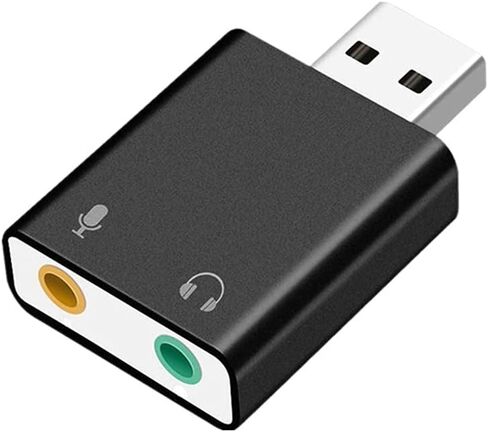 3.5mm Microphone to USB 2.0 Stereo O External Sound Card Adapter for PC USB Input 3.5mm Headphone in Kuwait