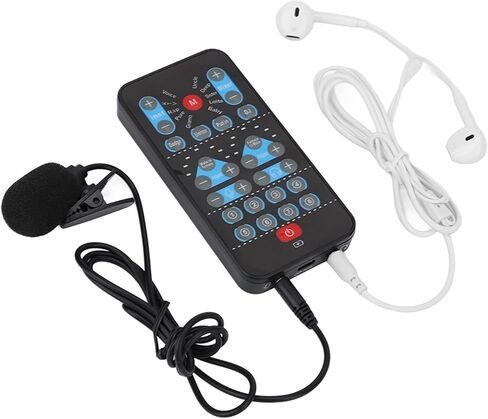 Yosoo Health Gear Mini Voice Changer، بطاقة صوت محمولة مع 8 تأثيرات، متوافقة مع الهاتف المحمول والكمبيوتر، للعيش والألعاب in Kuwait