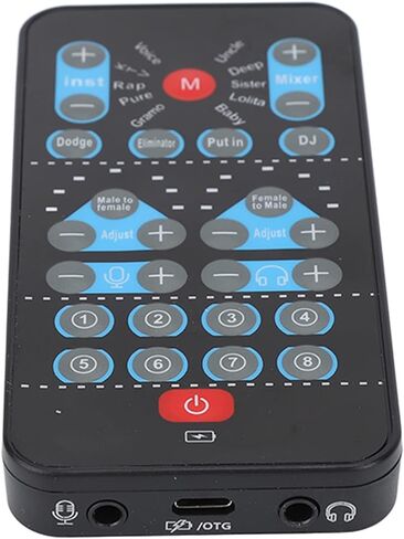 Yosoo Health Gear Mini Voice Changer، بطاقة صوت محمولة مع 8 تأثيرات، متوافقة مع الهاتف المحمول والكمبيوتر، للعيش والألعاب in Kuwait