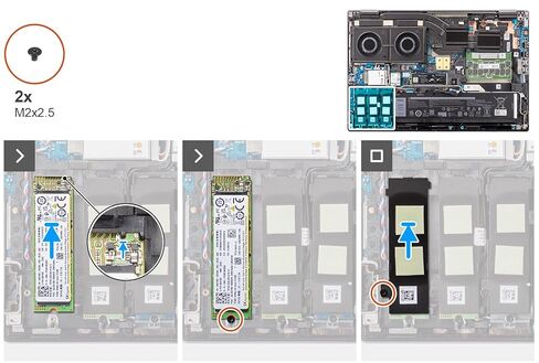 Deal4GO الثانوي M.2 2280 SSD لوحة حرارية غطاء المبدد الحراري قوس 5FKX4 05FKX4 بديل لديل الدقة 7770 7780 7670 7680 in Kuwait