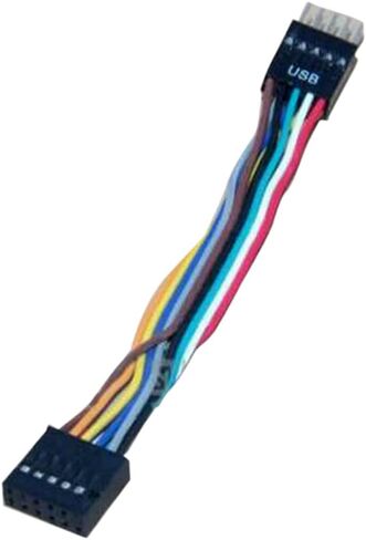 11Pin أنثى إلى 9Pin ذكر USB محول كابل استبدال اللوحة الأم Lenovo / اللوحة الأم Lenovo إلى كابل محول الحالة القياسية، كابل محول USB (2.54 مم دبوس الملعب) عرض الواجهة 15 مم in Kuwait