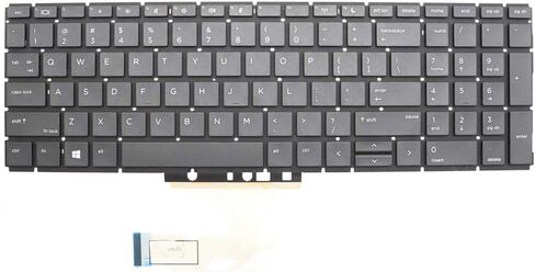استبدال لوحة مفاتيح الكمبيوتر المحمول الأمريكية الجديدة لـ HP Probook 450 G6، 450 G7، 455 G6، 455 g7، 450R G6، 450R G7، 455R G6، 455R G7، V181646BS1 غير الخلفية in Kuwait