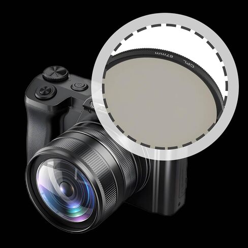 CPL 67mm Polarising Filter Compatible with Canon Compatible with Panasonic in Kuwait
