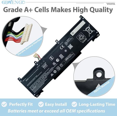 RH03XL M02027-005 استبدال بطارية الكمبيوتر المحمول HP ProBook 430 440 445 450 455 630 640 650 G8 G9 G10 EliteBook 645 650 655 G9 G10 Series M01524-541 RHO3XL M01524-AC1 M75017-171 45 واط ساعة in Kuwait