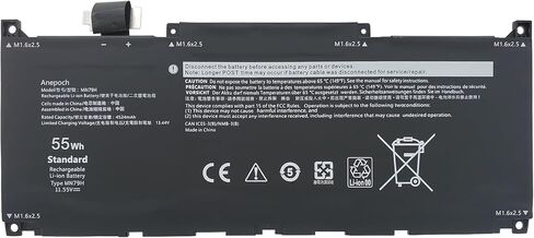 MN79H Laptop Battery Replacement for Dell XPS 13 Plus 9320 P151G i5 93204K XPS 9320 XPS9320 XPS9320-7523BLK-PUS XPS9320-7585SLV-PUS J7H5M 0J7H5M NXRKW 0NXRKW 0MN79H 11.55V 55Wh 4524mAh in Kuwait