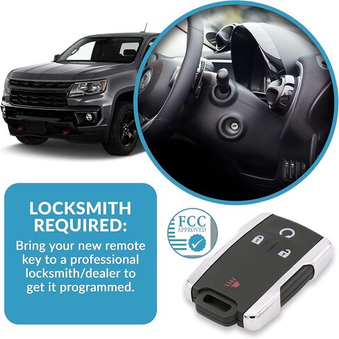 بديل Keyless2Go لجهاز التحكم عن بعد ذو 4 أزرار لجهاز GM M3N-32337100 13577770 84540865 - عبوتان in Kuwait