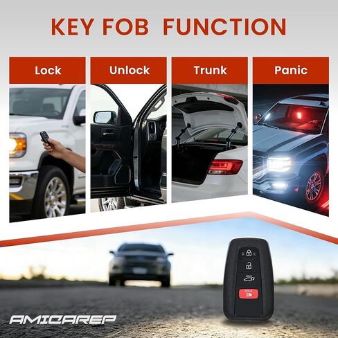 مفتاح فوب استبدال دخول بدون مفتاح متوافق مع 2019 2020 2021 2022 2023 تويوتا RAV4 هايلاندر استبدال معرف لجنة الاتصالات الفيدرالية HYQ14FBC 314.3 ميجا هرتز in Saudi Arabia