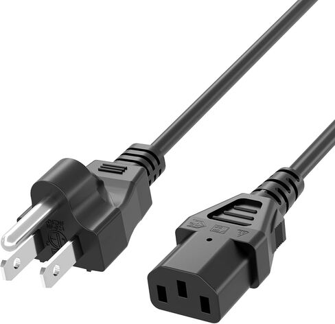 سلك الطاقة مناسب لمكبر الصوت Ion Pathfinder عالي التحمل وشاشة الكمبيوتر Dell Alienware Precision Gaming HP Elitebook Asus ROG Lenovo Thinkpad Charger 3 Prong Universal Cable: Nema 5-15P إلى IEC320C13 in Saudi Arabia