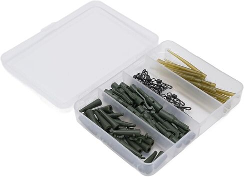 Carp Us Armour, Robust Carp Fishing Terminal Stapler Kit with Box, Prevent Tangling Sleeve, Rotater with Transparent Box for in Kuwait