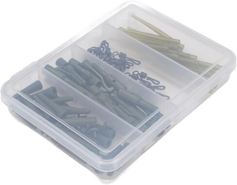 Carp Us Armour, Robust Carp Fishing Terminal Stapler Kit with Box, Prevent Tangling Sleeve, Rotater with Transparent Box for in Kuwait