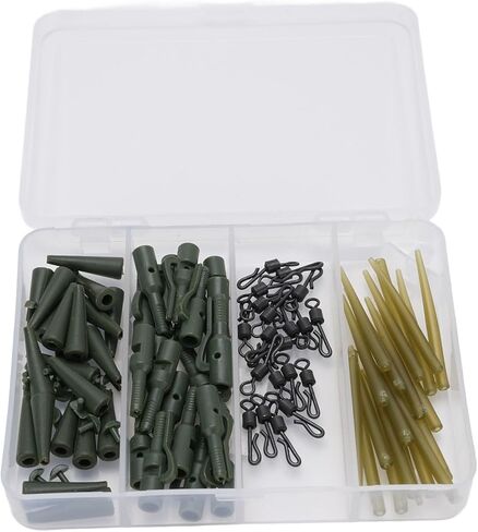 Carp Us Armour, Robust Carp Fishing Terminal Stapler Kit with Box, Prevent Tangling Sleeve, Rotater with Transparent Box for in Kuwait