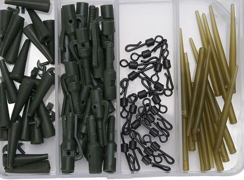 Carp Us Armour, Robust Carp Fishing Terminal Stapler Kit with Box, Prevent Tangling Sleeve, Rotater with Transparent Box for in Kuwait