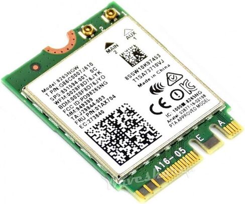 وحدة Coolwell Waveshare AC8265 اللاسلكية NIC لـ Jetson Nano(B01) على متن Intel 8265AC Chip 2.4G / 5G Hz Dual Band WiFi Bluetooth 4.2 IPEX Connector دعم Linux، Windows 10/8.1/8/7 in Kuwait