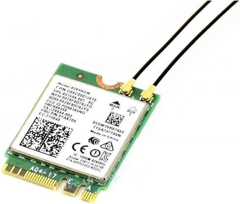 وحدة Coolwell Waveshare AC8265 اللاسلكية NIC لـ Jetson Nano(B01) على متن Intel 8265AC Chip 2.4G / 5G Hz Dual Band WiFi Bluetooth 4.2 IPEX Connector دعم Linux، Windows 10/8.1/8/7 in Kuwait