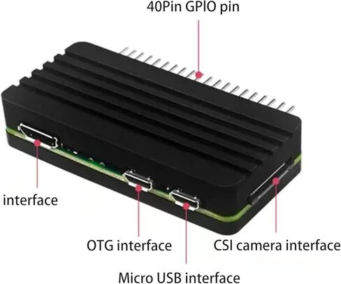 Robust Aluminum for Case for 2 for W Enclosure Easy Access Ports for Shell Box with 40Pin GPIO Header in Kuwait
