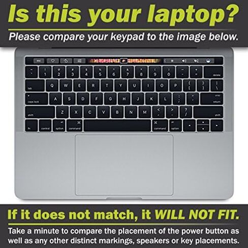 غلاف MightySkins متوافق مع Apple MacBook Pro 13 بوصة (2020-2016) غطاء لاصق لشريط اللمس Aurora Borealis in Kuwait