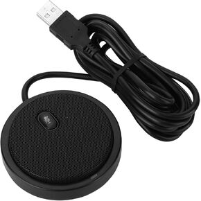 ميكروفون سطح المكتب سلكي متعدد الاتجاهات M2، توصيل USB وتشغيل ميكروفون فيديو صوتي 360 درجة للكمبيوتر، ميكروفون مؤتمرات عالي الدقة مع نطاق للاجتماعات عبر الإنترنت in Kuwait