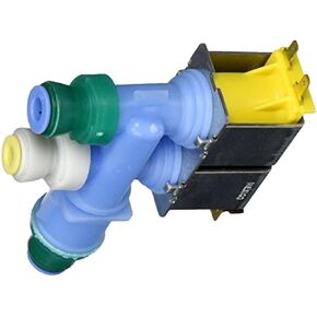 صمام مدخل المياه المزدوج للثلاجة يستبدل لـ Maytag MFI2568AES MFI2568AEQ MFI2568AEB MFI2568AEB12 MFI2568AEB13 MFI2568AEQ12 MFI2568AEQ13 MFI2568AES12 MFI2568AES13 MFI2568AEW الفريزر السفلي in Kuwait