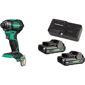 Metabo HPT 18V Cordless Impact Driver, Triple Hammer Technology, Powerful 1, 832 In/Lbs Torque, Variable Speed Trigger, IP56 Compliant, LED Light, Tool Only (WH18DBDL2Q4) in Saudi Arabia