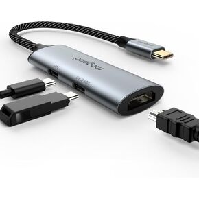 MOGOOD USB C to HDMI Adapter (4K@60Hz) 3.0 USB-C Hub with 100W Power Delivery for MacBook Pro/Air, iPad Pro, Pixelbook, XPS, Galaxy, iPhone 17/16/15, Compatible with Thunderbolt 3/4/5 in Saudi Arabia