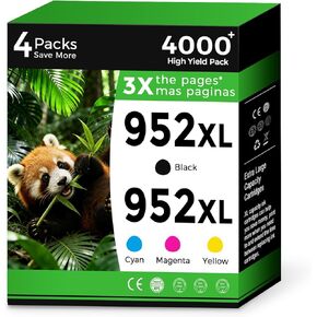 952XL Ink Cartridges Combo Pack Compatible for HP 952 HP952 XL HP952XL for Officejet Pro 8710 7740 8720 8702 8210 7720 8715 8730 8740 8216 8725 8700 8200 7730 8743 Printers Black Cyan Magenta Yellow in Kuwait