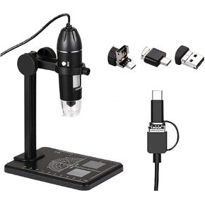 مجهر مختبر 1200X 1080P USB مجهر إلكتروني عالي الوضوح 7 بوصة شاشة LCD كبيرة الحجم، سطح المكتب 3 في 1 in Kuwait
