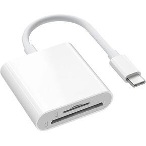 SD/Micro-SD Card Reader, USB 3.0 and USB-C to SD/TF Memory Card Adapter, Supports UHS-I SDHC/SDXC/MicroSD, Suitable for Mac, MacBook, Computer, Laptop, iPad 10, iPhone 15 Pro/Max, Samsung Galaxy etc in Kuwait