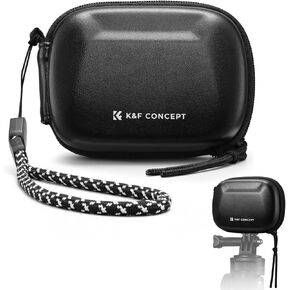 K&F CONCEPT Semi Open Carrying Case for DJI Osmo Action 6/3/4/5 Pro, Small EVA Hard Storage Bag Portable Travel Protector Case for Go Pro Hero 13/12/11/10/9 Black, Insta360 Ace/Ace Pro/2 in Saudi Arabia